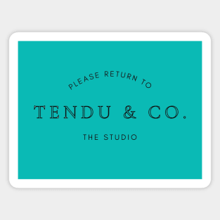 Tendu & Co. (black text) Magnet